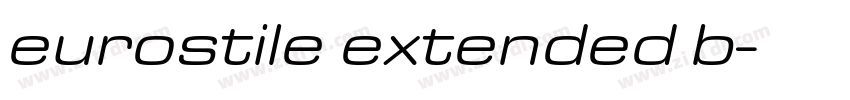 eurostile extended b字体转换